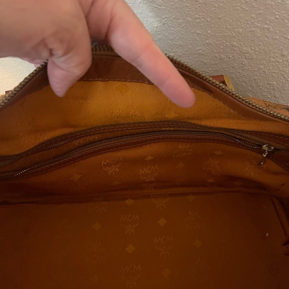 MCM Cognac Visetos Satchel - Picture 7 of 8